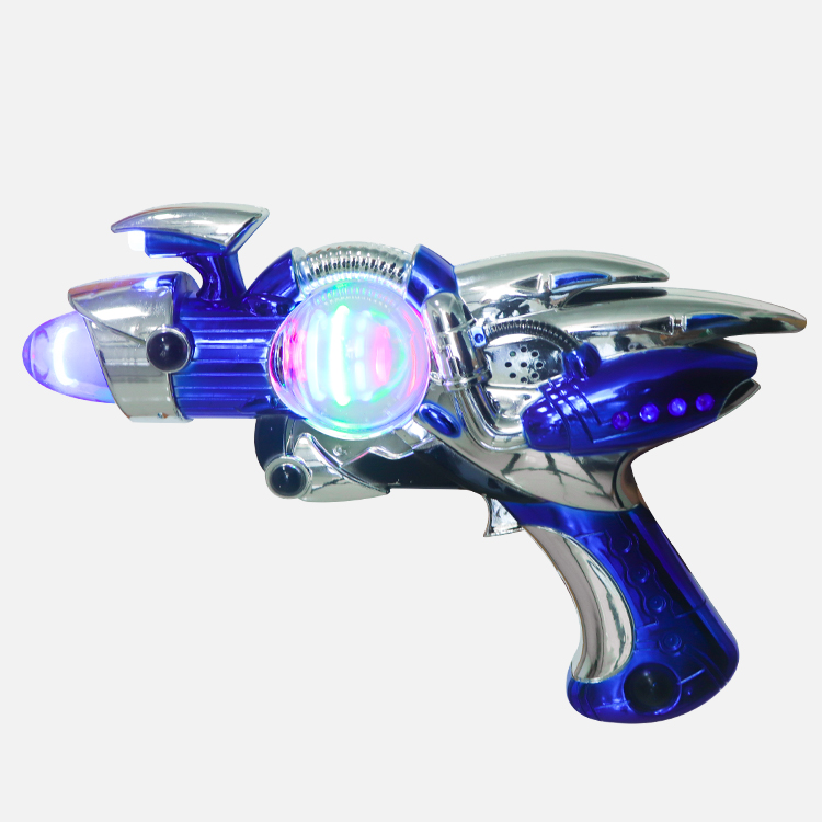 kid plastic gun with spinner ball light sound toys electric toy gun battery operated gun toy weapon