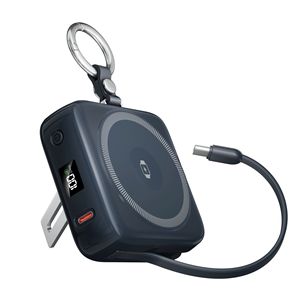 แบตสำรองไร้สายแบบพกพา 10000mAh พร้อมขาตั้งแม่เหล็กและช่องเสียบ Type-C สำหรับโทรศัพท์และนาฬิกา - Product Image 4