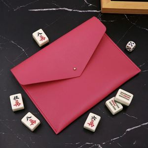 Stocked <b>Card</b> Holder Colorful Mahjong Rules Scorecard <b>Cards</b> Protective Cover Case Gift for Lover <b>Playing</b> Game Night - Product Image 2