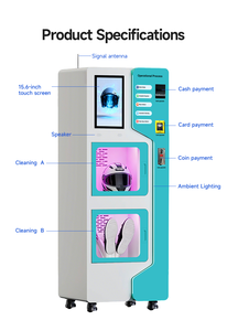 Machine de nettoyage automatique à l'ozone pour casques de moto et de basketball, avec fonction de distribution et séchage, certifiée, pour le nettoyage de grands vêtements de sport - Product Image 2