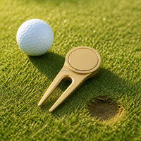 Outil magnétique en métal pour l'entretien des terrains de golf avec logo personnalisé