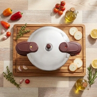 Casserole à pression multi-capacités 3L/4L/5L en acier inoxydable 304 avec un diamètre de 20 cm pour les repas en famille, service OEM ODM