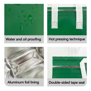 Custom Aluminum Foil Cartoon Pattern Insulated Thermal Waterproof Foldable Portable Shopping Bag Cooler Delivery Bag for Food - Product Image 5