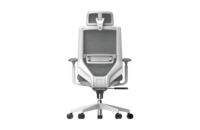Chaise de bureau ergonomique à dossier haut avec assise en mesh et accoudoirs 3D réglables