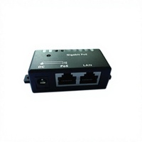 Injecteur PoE Gigabit 1 Port, Module PoE Gigabit Mural, Injecteur de Puissance Ethernet Gigabit