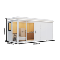 Maison Modulaire Préfabriquée d'Angle en Aluminium Étanche, Cabane Mobile pour Animaux de Compagnie, Jardin Zen, Maisonnette Écologique Moderne Blanche Facile à Monter