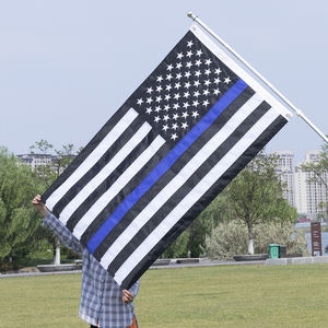 Drapeau <span class=keywords><strong>américain</strong></span> brodé en nylon haute densité 210D 90x150 cm (3x5 pieds) – Broderie USA - Product Image 3