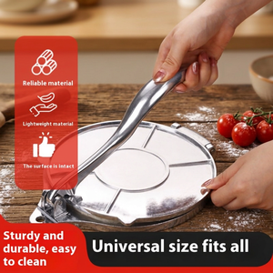 Presse à tortillas en aluminium, revêtement antiadhésif poli, poignée antidérapante, presse à pâte robuste pour crêpes/pains plats, usage commercial et domestique - Product Image 2