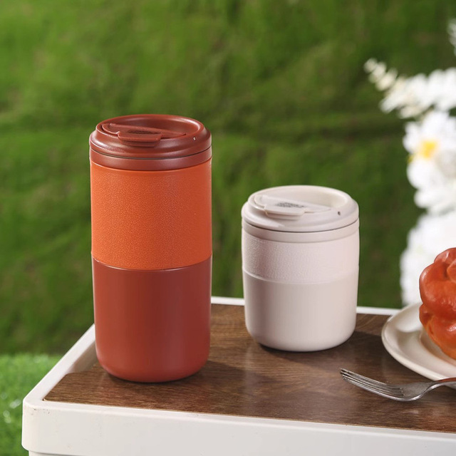 Hot Sale 280ml 550ml Leakproof Eco-friendly Stainless Steel Coffee Cup Directly Drinking Wholesale Bulk for Business Gifts
