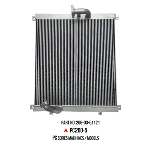 เครื่องทำความเย็นน้ำมันไฮดรอลิกสำหรับรถขุดโคมัตสุ PC200-5 PC200LC-5 หมายเลขชิ้นส่วน 2060351121 อะไหล่อะลูมิเนียมคอร์สำหรับงานหนัก - Product Image 1