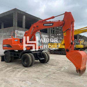 Doosan scavatrice a ruote e escavatore DH150W-7 di seconda mano 4 ruote gomma gomma movimento terra macchinari - Product Image 1