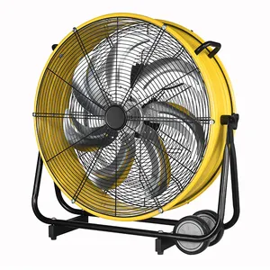 Ventilador Industrial móvil grande de 24 pulgadas con Motor de rodamiento de doble bola, disponible HJ-24ID