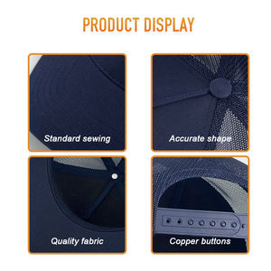 Casquette de baseball tendance à 5 panneaux en maille, personnalisable avec logo, de qualité supérieure, pour <span class=keywords><strong>promotion</strong></span> et vente en gros – Nouvelle collection - Product Image 4