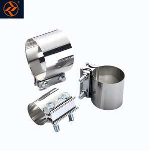 Morsetto di scarico ad alte prestazioni giunto di testa 304 in acciaio inossidabile custodia morsetto per coppia di scarico per auto - Product Image 3