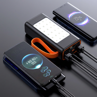 Batterie externe portable intelligente personnalisée haute capacité 30000 mAh, charge rapide, entrée Type-C, sortie USB/DC, écran LED, 22,5 W, Li-Polymère