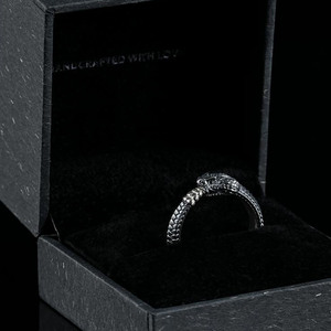 Black Velvet <b>Ring</b> <b>Box</b> Elegant Jewelry Packaging with Lid Rectangle Shape for <b>Rings</b> Handcrafted Design - Product Image 2