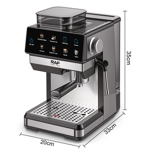 Cafetera Espresso RAF de 1350W con 20 Bares, Operación de un Toque y Sistema de Molienda Automática para Preparación Casera, Raf Profesional - Product Image 2