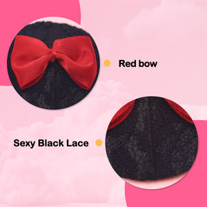 Meistverkaufte Sexy Wiederverwendbare Nippelabdeckungen mit Schleife in Verschiedenen Formen für Damen Party Nachtclub Dessous Show Intime Anlässe - Product Image 2
