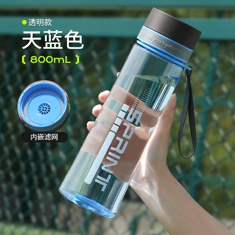 สีฟ้า 800มล. พร้อมไส้กรอง