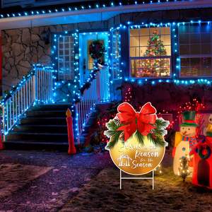 Noël Nativité Scène Yard Signs Stakes PP Matériel Xmas Pelouse Décorations Extérieures pour La Maison Hiver Vacances Jardin Voie - Product Image 4