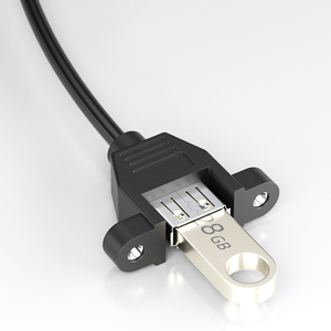 1 متر إلى نوع USB ، لوحة مثبتة على كابل تمديد ذكر أنثى - Product Image 4