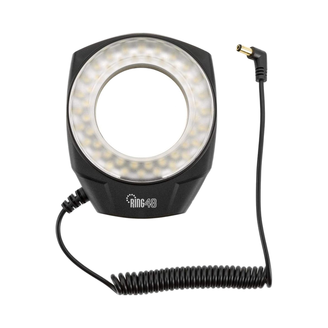 G/odox RING48 Macro Ring LED Light, High Power Plastic Body, Battery Powered, 5600K Color Temperature