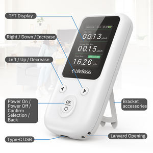 Nükleer radyasyon dedektörü dozimetre taşınabilir el Geiger sayacı X ışınları Tester şarj edilebilir radyasyon monitör metre - Product Image 6