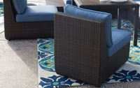 Fuchang Canapé d'extérieur Cour Rotin Jardin Hôtel Chaise Thé Table Meubles Combinaison