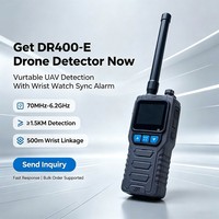 Détecteur de drone portable DR400-E à longue portée 3KM avec mode de balayage double fréquence pour la sécurité et la protection