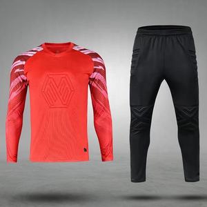 Fabrik Niedriger Preis Männer und Frauen Langarm Grün Fußball Trikot Torwart Langarm Set Blank Fußball Uniform Wear - Product Image 3