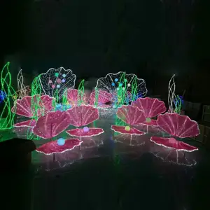 2022 new design outdoor decoration Christmas led lighted animals 3D butterfly motif lights
