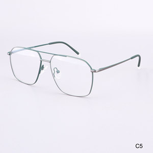 Cổ phiếu bán buôn kim loại quang học khung kính mắt cảnh tượng khung ĐÔI CẦU người đàn ông kim loại không gỉ kính khung - Product Image 4