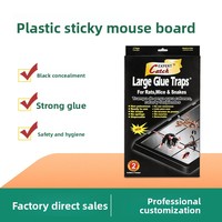 Piège à souris en gel extra-large à forte adhérence avec matériau PS, exterminateur de rongeurs non toxique et jetable