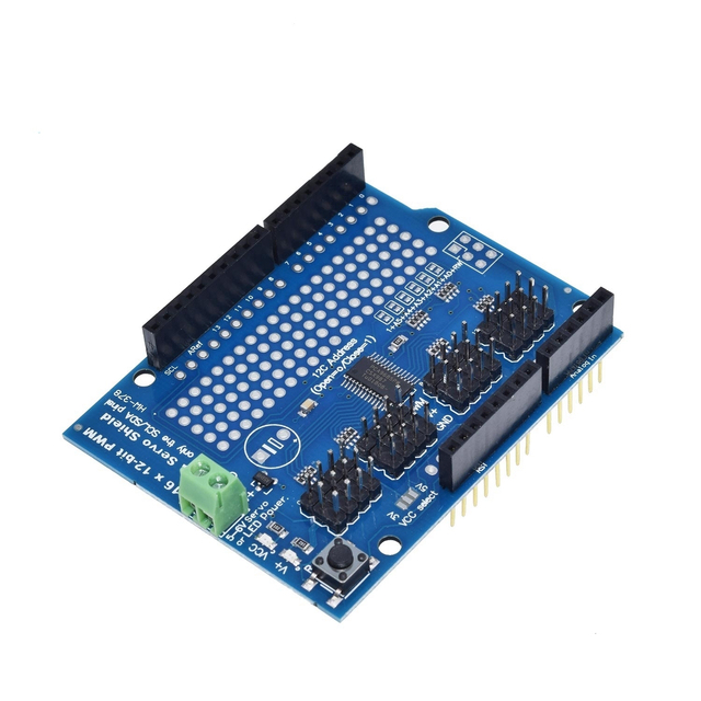 TZT  Motor/Stepper/Servo/Robot Shield for Arduino I2C v2 Kit w/ PWM Driver TOP