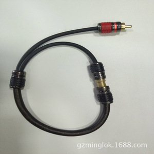 Rca Audio <b>Cable</b> 1 To 2 Pure Copper Connectors 0.5 Meters For Car Amplifier And Subwoofer Wiring - Product Image 3