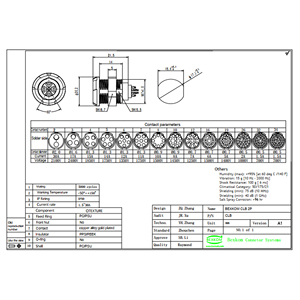 BEXKOM CLB Größe 2P 2 bis 26 Vergoldete Pins Weiblicher Push-Pull-Verbinder mit Verriegelung Kostengünstiger IP50 Vibrations- und Korrosionsbeständiger Kunststoffstecker - Product Image 2