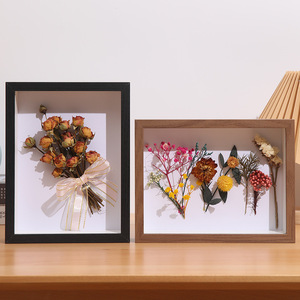 Marco de Fotos de Madera Ecológico de 20x20 cm, Multiusos, Profundo, con Relleno 3D, Caja de Dinero, Adorno de Escritorio, Soporte para Especímenes Fotográficos - Product Image 4