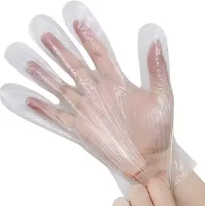 Guanti personalizzabili in polietilene HDPE per uso alimentare guanti TPE in plastica guanti monouso in polietilene Ldpe