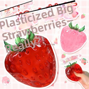 <span class=keywords><strong>Vaseline</strong></span> Strawberry Squishy Thin Skinned <span class=keywords><strong>Vaseline</strong></span> Coconut Oil Slow Rebound Fruit Handmade Ball Stress Relief Fidget Toy - Product Image 6
