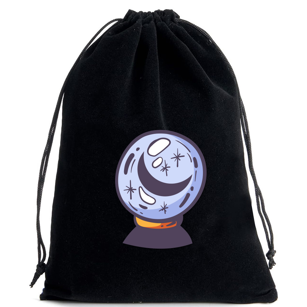 Bolsa negra para cartas de tarot - 03