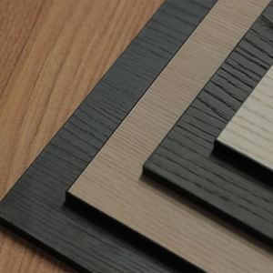 Panneau mural plat en bois-plastique au design moderne, élégant et esthétique pour la décoration intérieure d'hôtel - Product Image 4