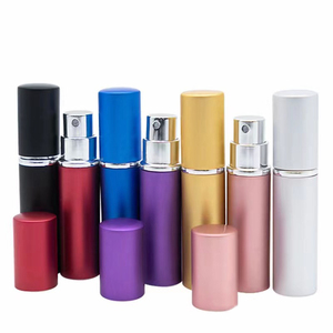 Aluminum Glass Liner <b>Perfume</b> Spray Bottle 5ml Flat Head Design <b>Mini</b> Cosmetic Refill Container Wholesale - Product Image 4