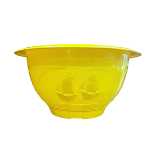 Injection Molded PP <b>Plastic</b> Decorative Flower Pots Vibrant Colors Oriental Relief Design Planters Bulk Sales Large Size - Product Image 4
