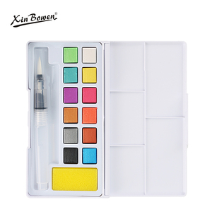 Xin Bowen Haute-fin Et Exquis Solide Peinture Ensemble Avec Pinceau à L'eau 12-18-24-36 Couleur Enfants Pour L'eau Couleur Art Peinture - Product Image 1