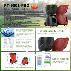 Mesin Pelontar Bola Tenis PUSUN PuShang Profesional Portabel Sederhana PT- Outdoor Kontrol APP Mesin Latihan Tembak Bola Tenis - Product Image 5
