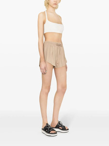 Leduo Customized Summer Fashion Forward High-Quality Regular Waist Light Brown Short for Women - Product Image 3