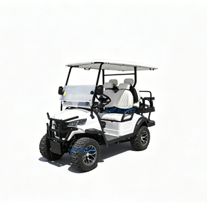 Carrito de Golf Eléctrico Todoterreno Blanco de 4 Plazas, Buggy para Turismo en Resorts - Product Image 1