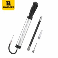 Pompe à ballon de sport portable BAIMEI en alliage d'aluminium avec aiguille, logo personnalisé OEM pour football et basketball