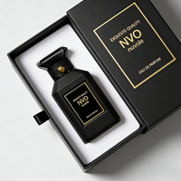 Botol Parfum Desain Khusus Hitam Botol Parfum Kaca Custom 30ML 50ML 100ML Dengan Kemasan
