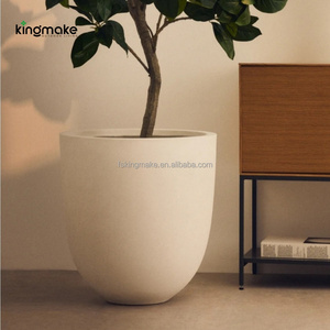 Pots et jardinières modernes en fibre <span class=keywords><strong>de</strong></span> verre, imperméables et écologiques, avec trou <span class=keywords><strong>de</strong></span> drainage, <span class=keywords><strong>pot</strong></span> à fleurs pour hôtel, pour jardin extérieur - Product Image 1